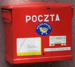 Polish typical post box