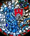 Torun coat of arms stained-glass by Koziol Staned-Glass Art Studio